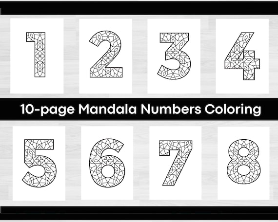 Mandala nãºmeros para colorear nãºmeros