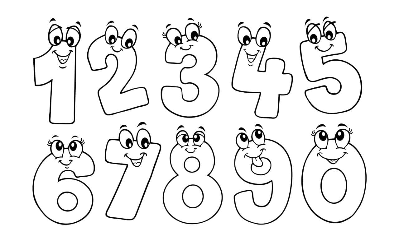 Dibujos de nãºmeros para colorear y divertirse