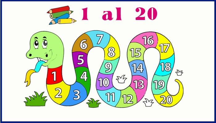 Nãºmeros del al para colorear preescolar