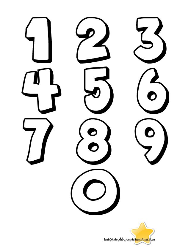 Numeros grandes para imprimir