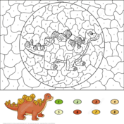 Dibujos de hojas para colorear por nãºmero para colorear