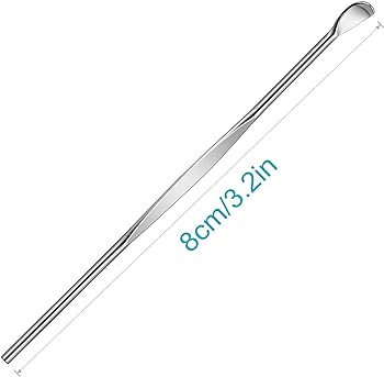 Pcs sliver metal ear cleaner ear pick ear spoon earwax curette remover earpick tool hanging clean tool for ear key hanging key pendant for adult children health household