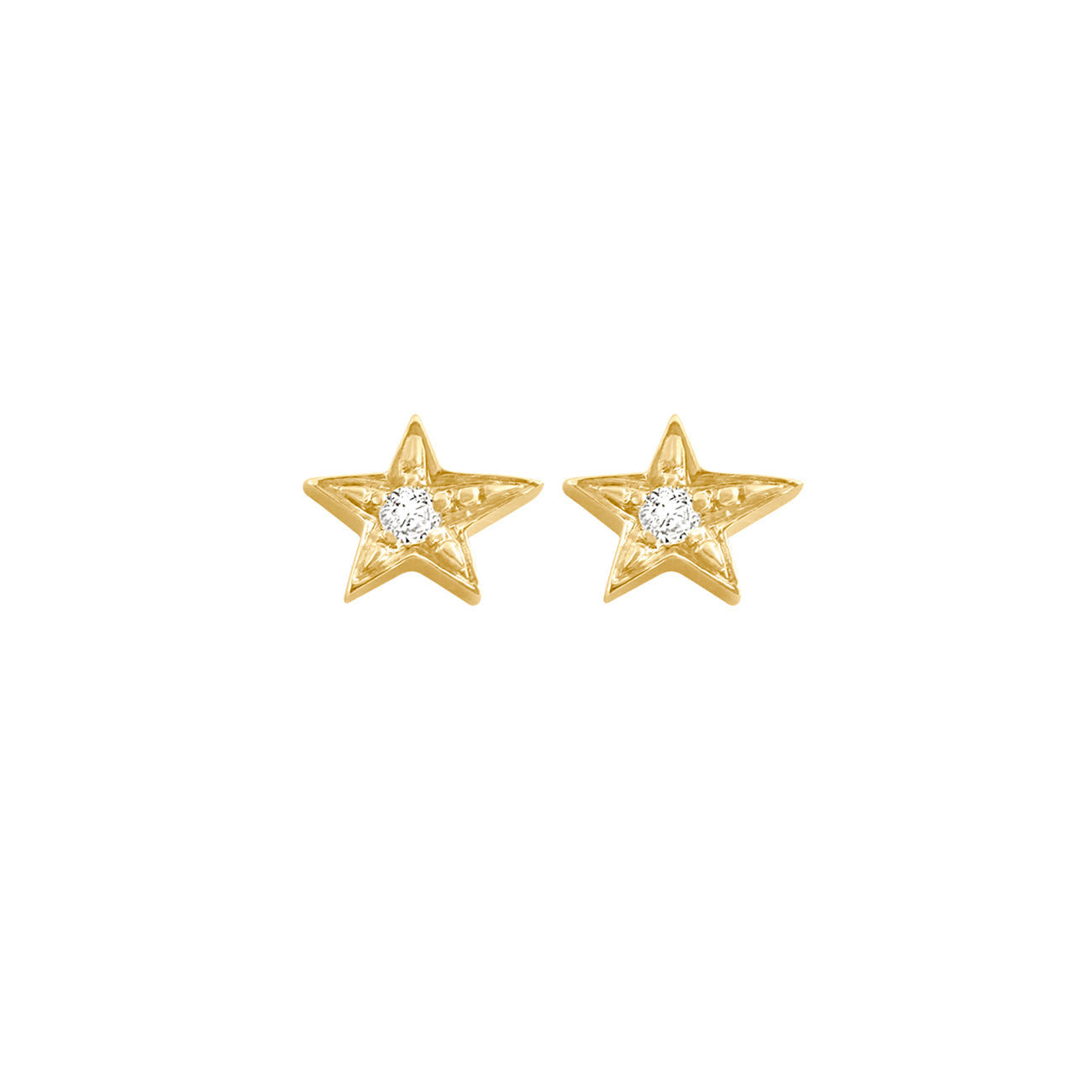 Star earrings yellow gold â gigi clozeau