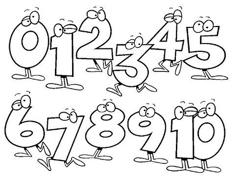 Numeros pa colore kindergten coloring pages math coloring preschool coloring pages