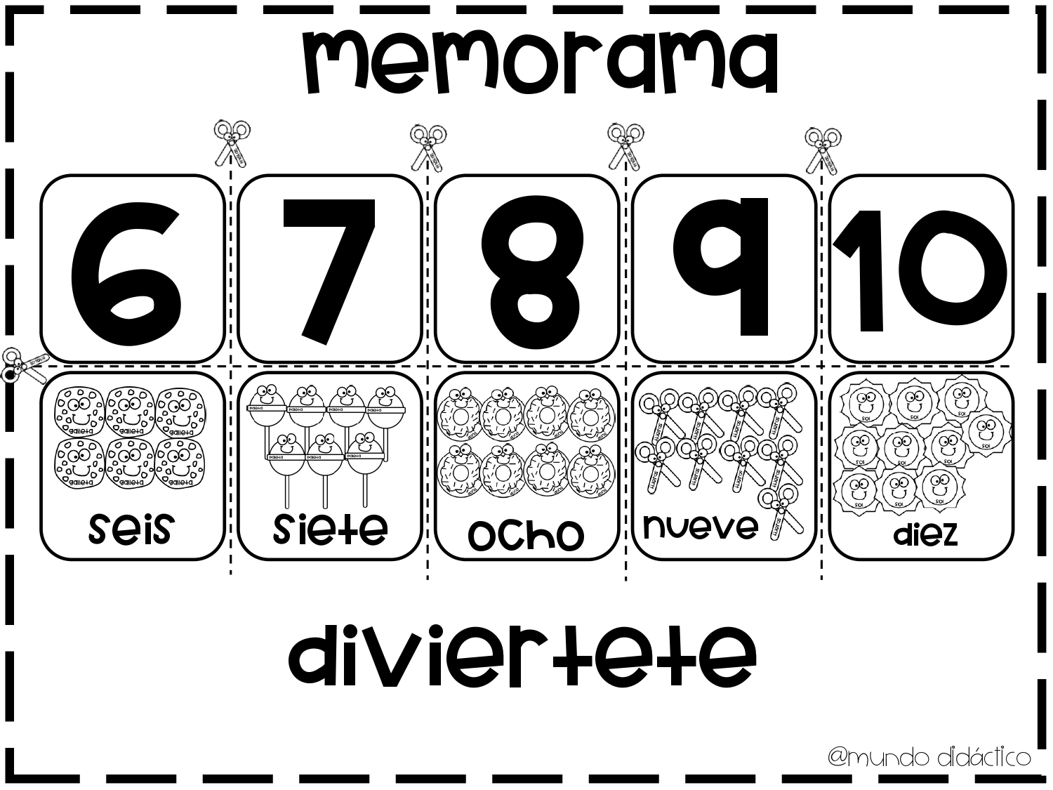 Cuadernillo de actividades para aprender los nãºmeros del al