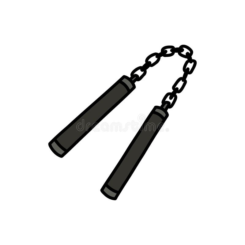 Nunchucks stock illustrations â nunchucks stock illustrations vectors clipart