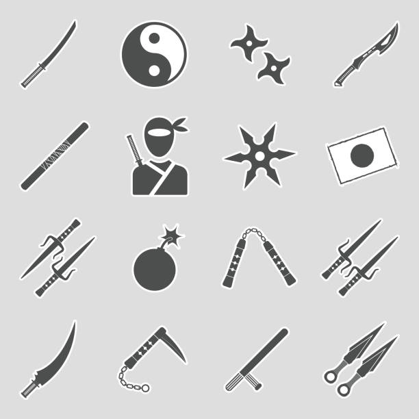 Nunchucks stock illustrations royalty