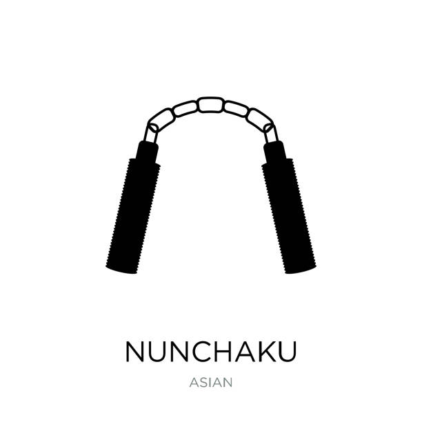Nunchucks stock illustrations royalty