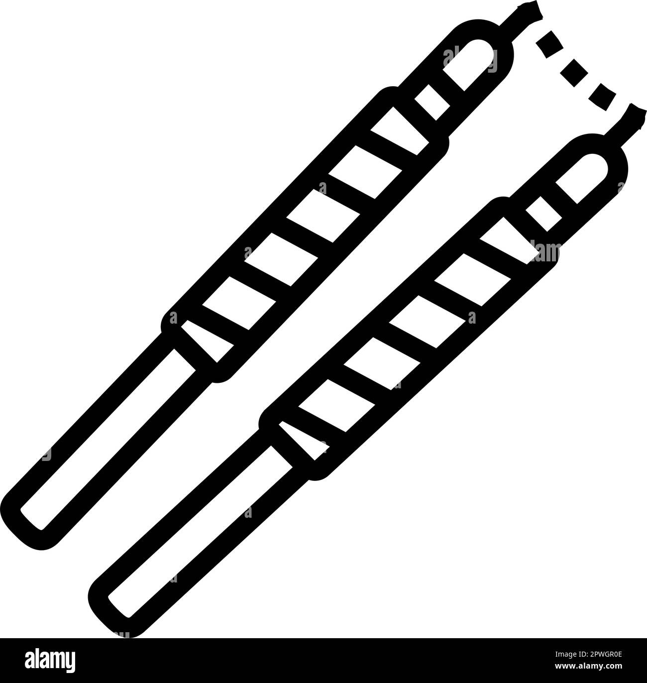 Nunchucks black and white stock photos images