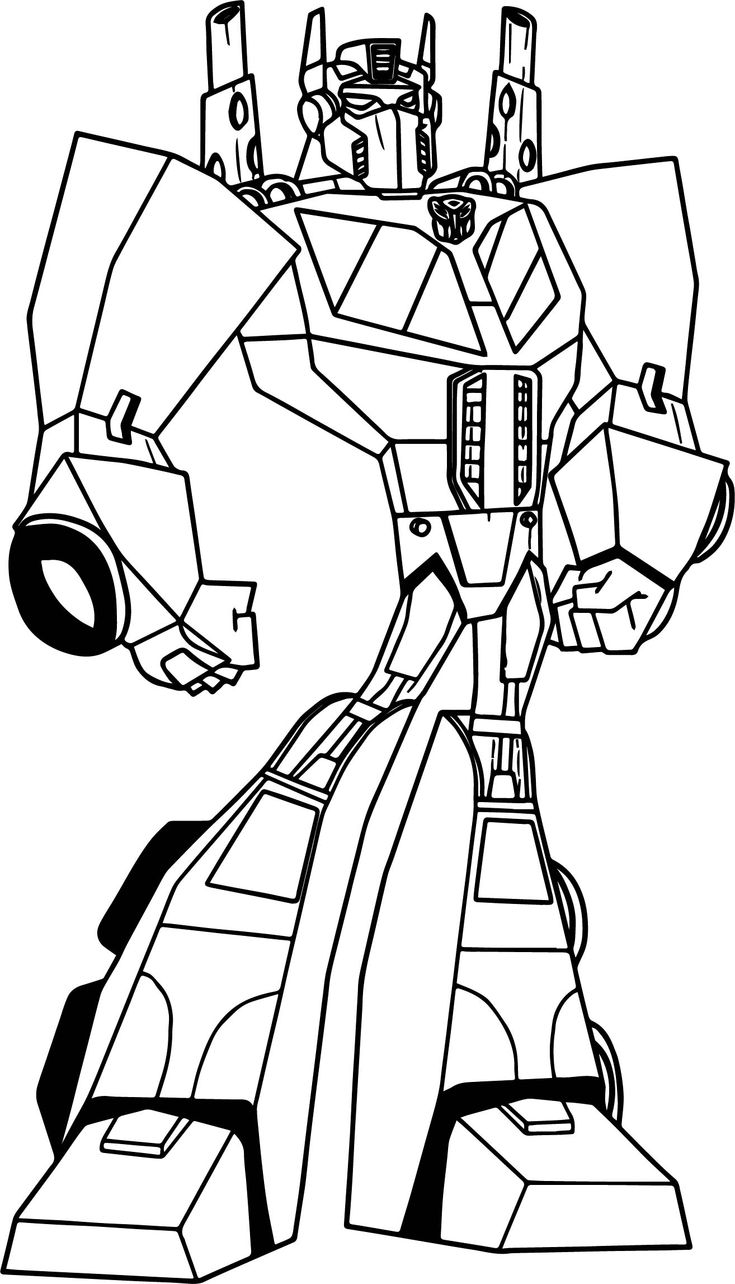 Powered transformers coloring page