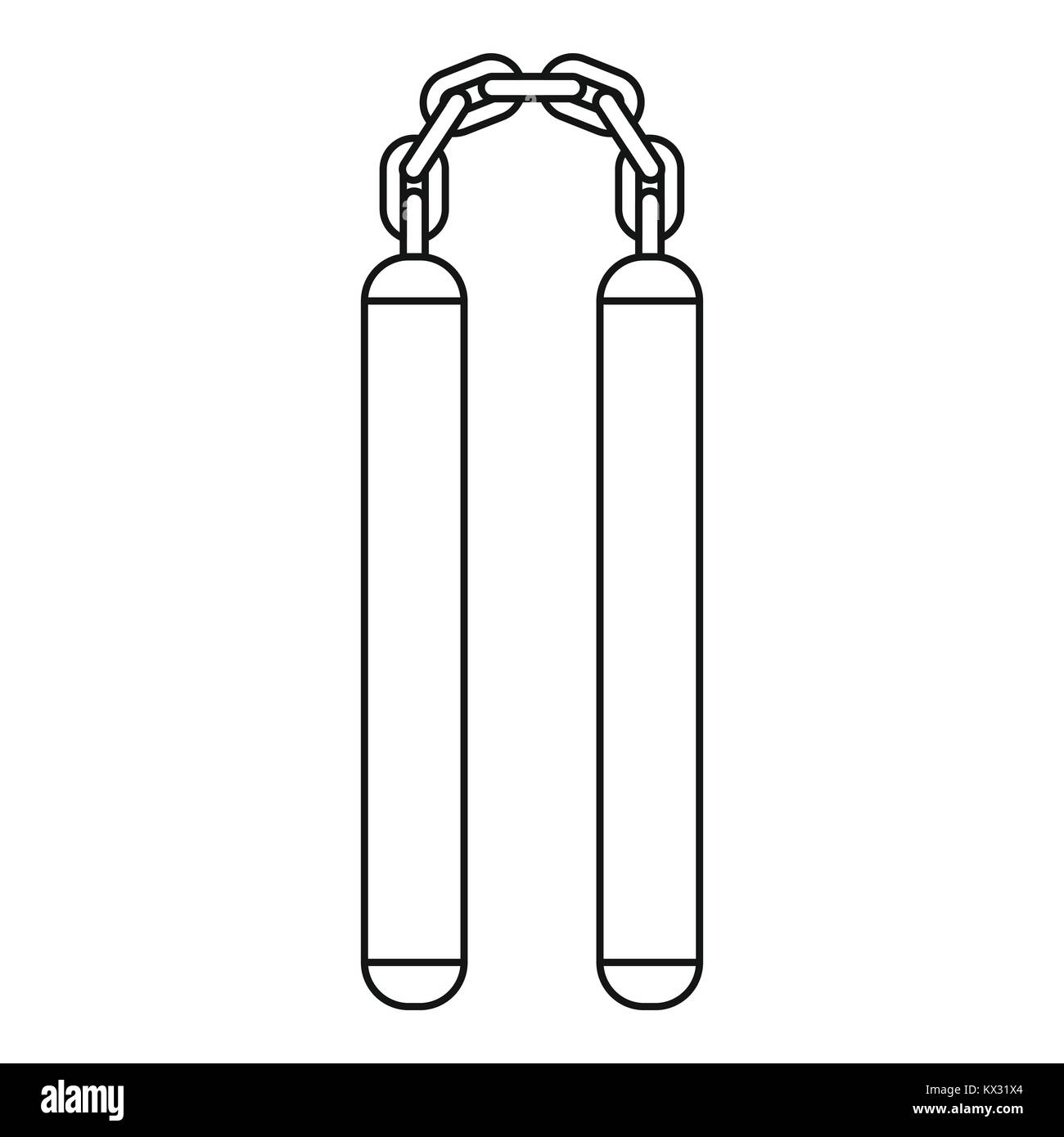 Nunchaku black and white stock photos images