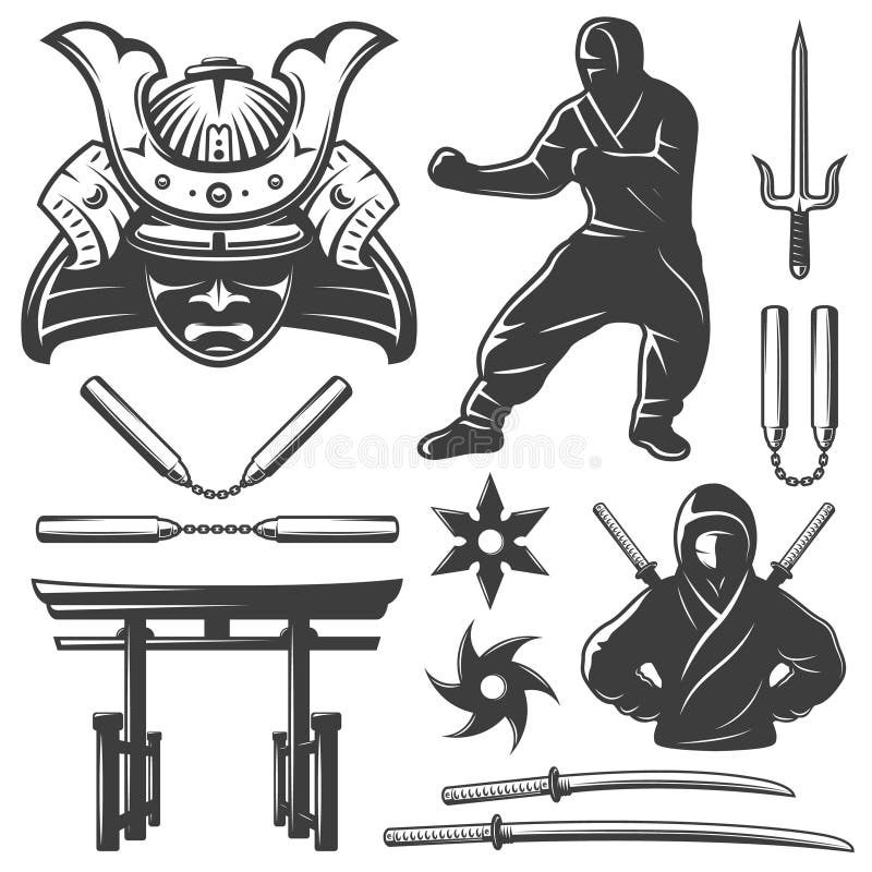 Nunchucks stock illustrations â nunchucks stock illustrations vectors clipart