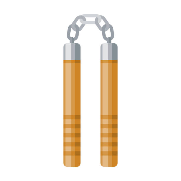 Nunchucks stock illustrations royalty