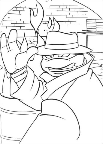 Michelangelo in a trench coat coloring page free printable coloring pages