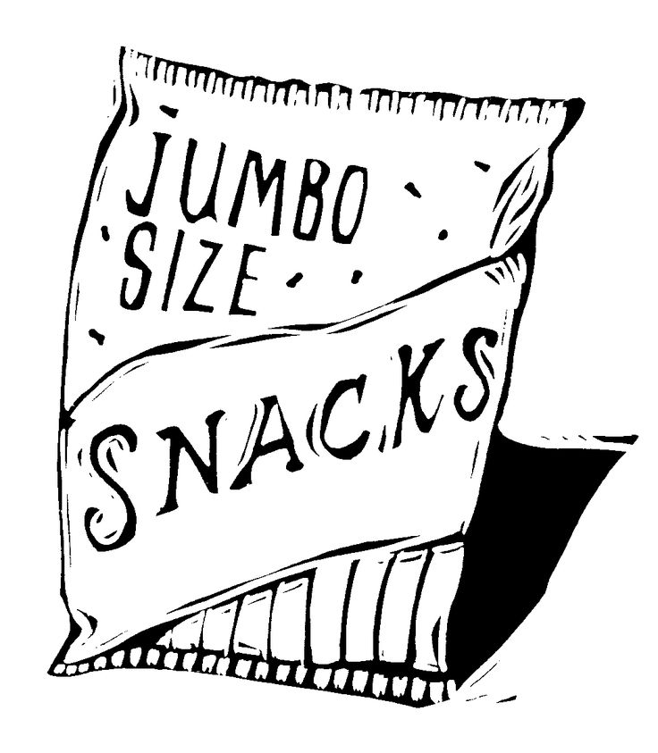 Waste reduction snack clipart clipart black and white clip art
