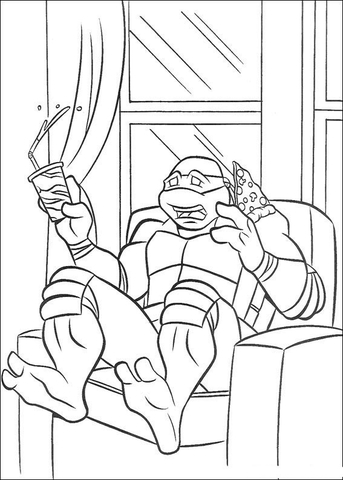 Michelangelo is shocked coloring page free printable coloring pages