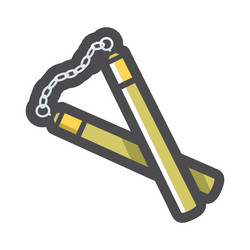 Nunchuck vector images over