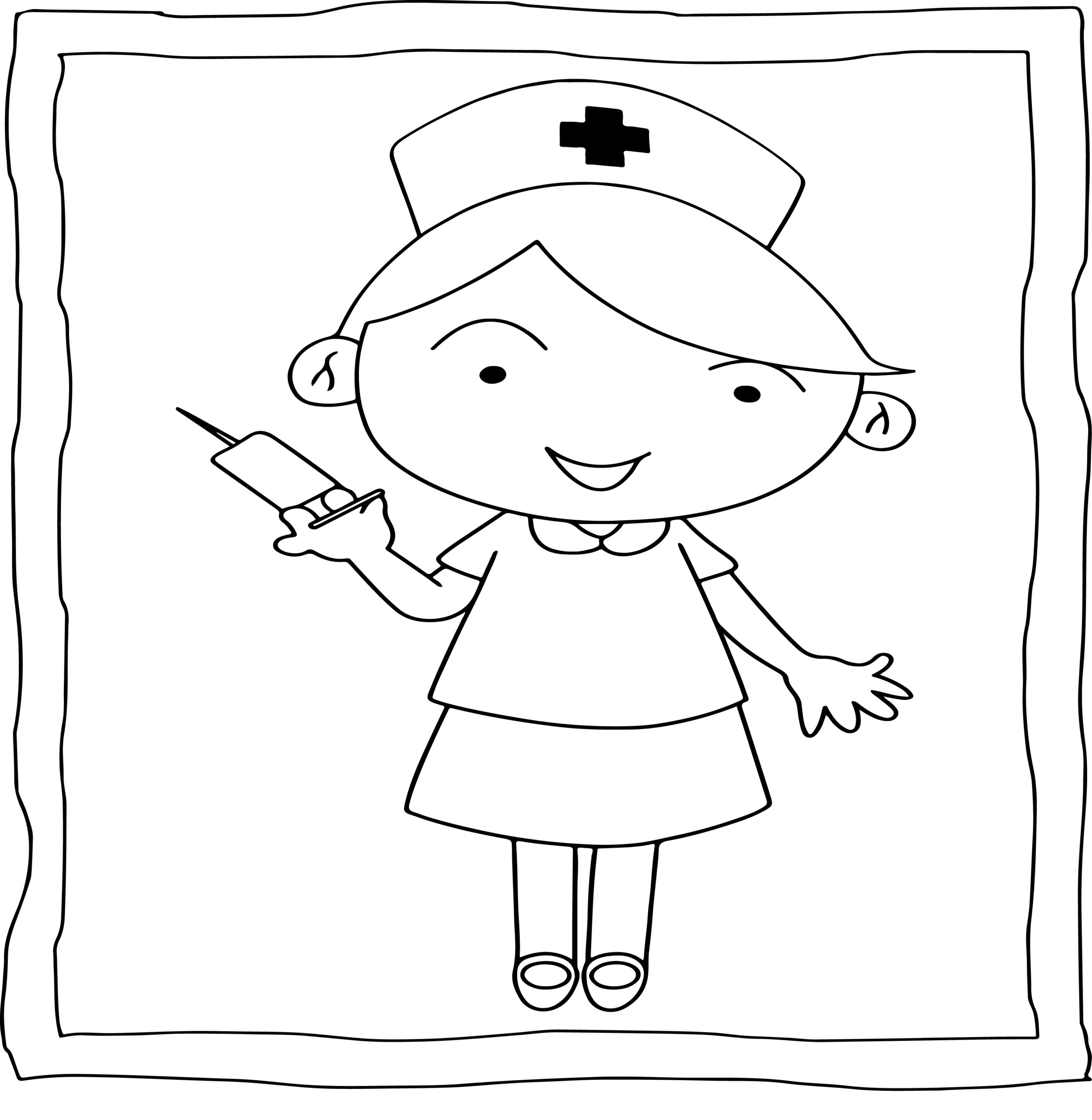 Nurse coloring book easy and fun nurses coloring pages for kids made by teachers