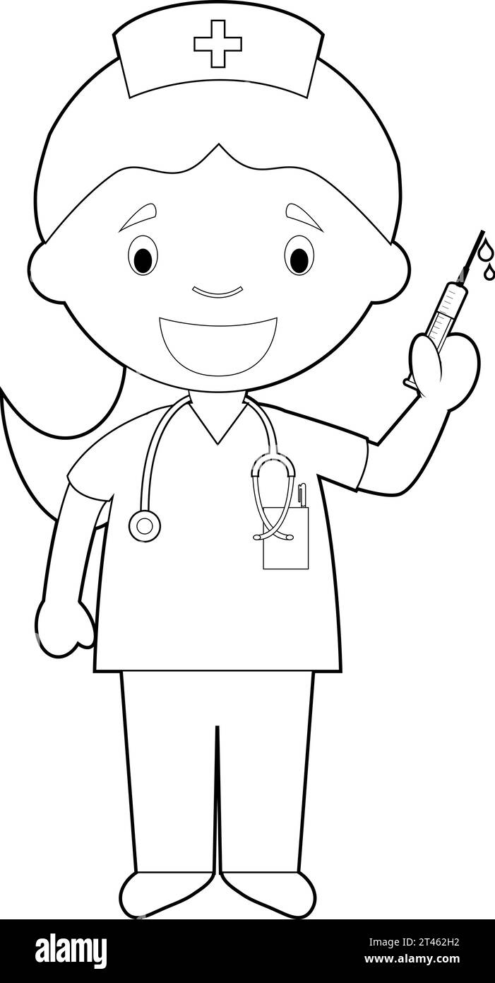 Kids coloring hospital hi