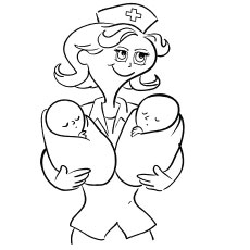 Top free printable nurse coloring pages online