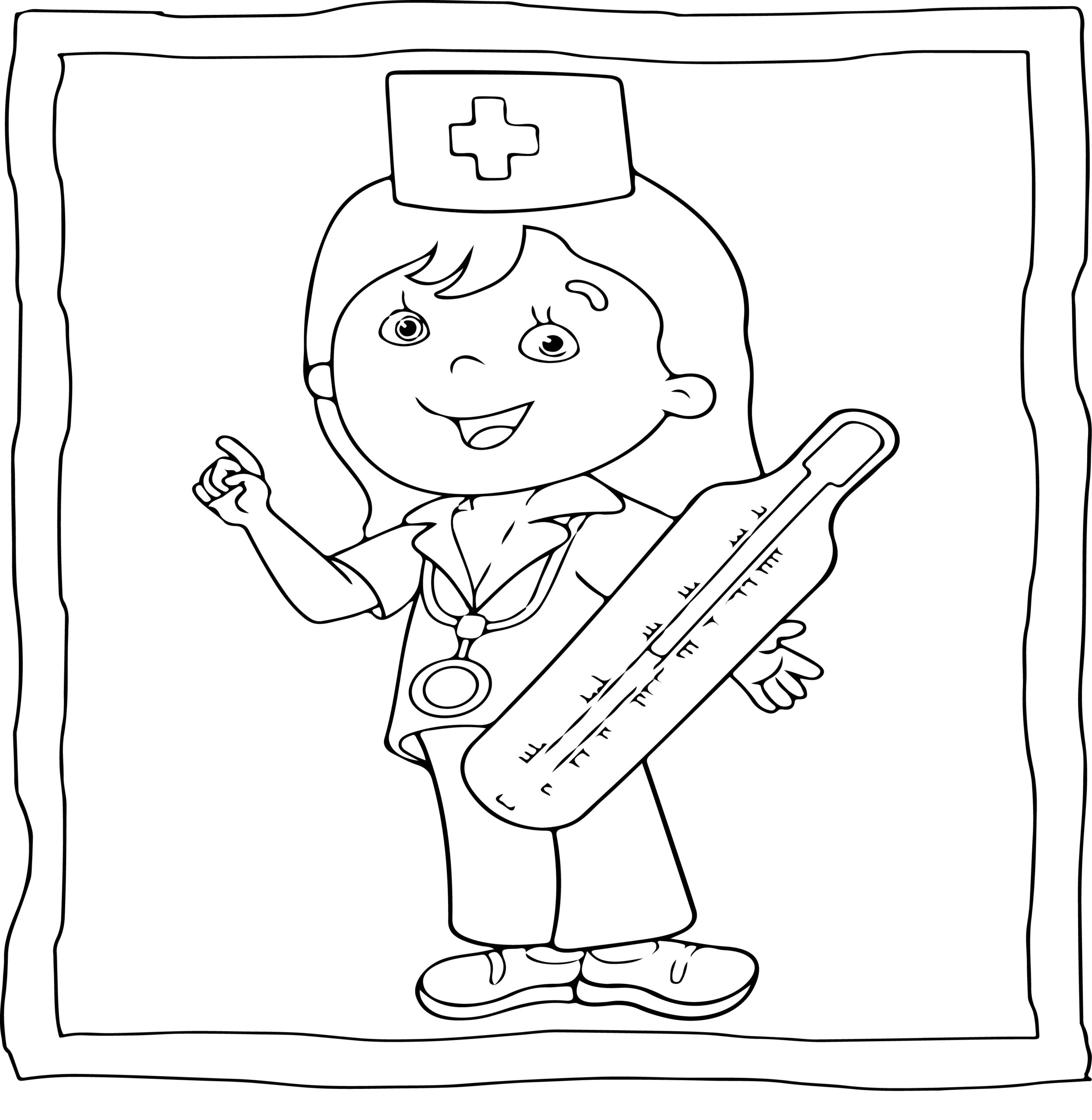Nurse coloring book easy and fun nurses coloring pages for kids made by teachers