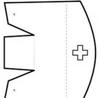 Printable nurse hat template paper nurse hat pattern crafts hat template nurse hat hat pattern