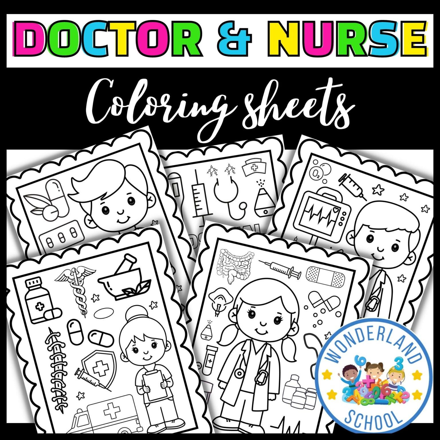 Munity helpers coloring pages doctor nurse coloring sheets for kids made by teachers