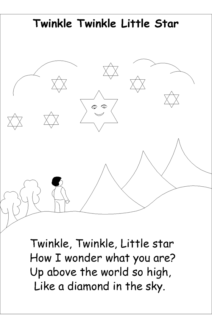 Nursery rhyme coloring pages