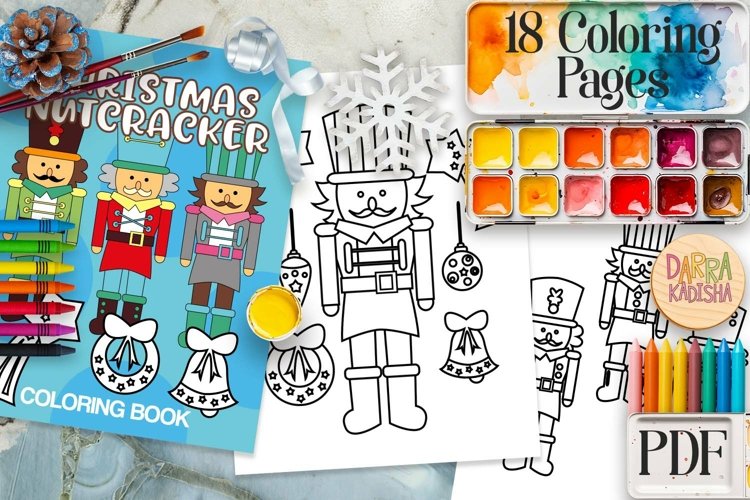 Christmas nutcracker coloring book for kids