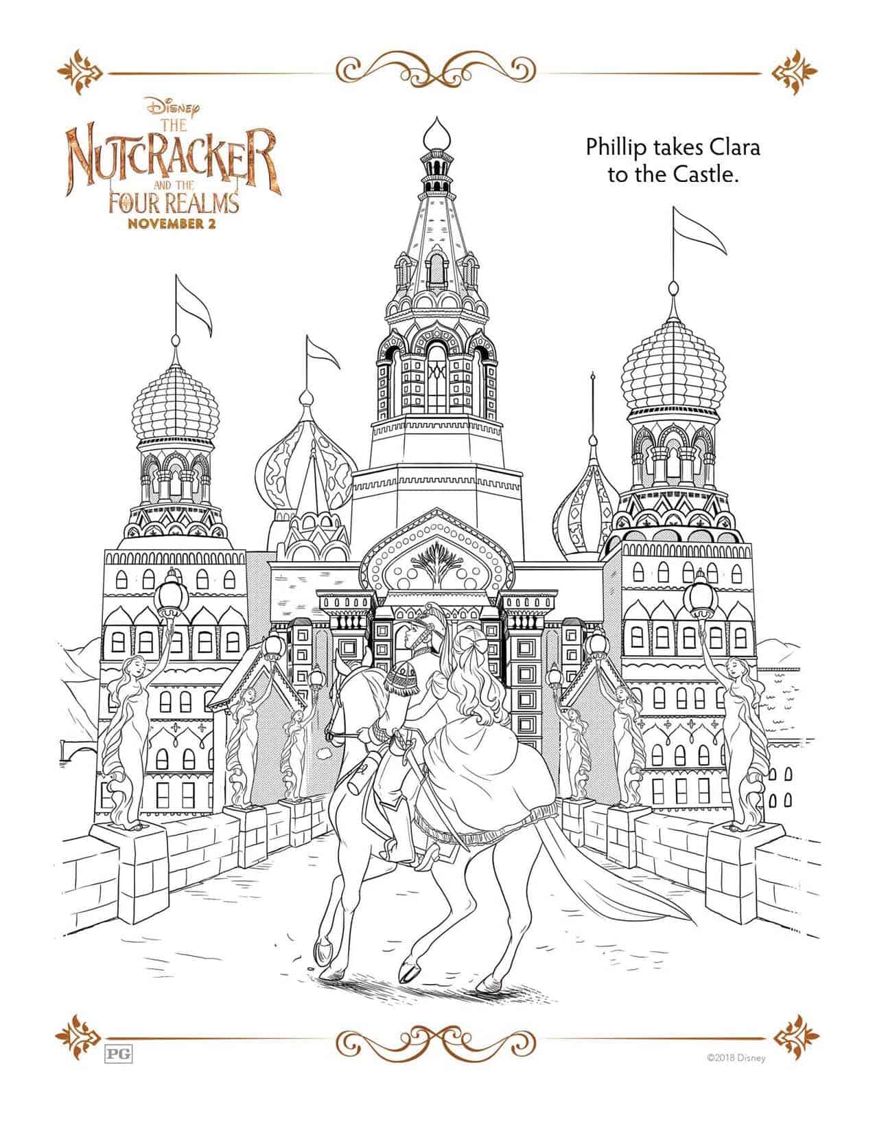 The nutcracker and the four realms free printable activity sheets coloring pages â dixie delights