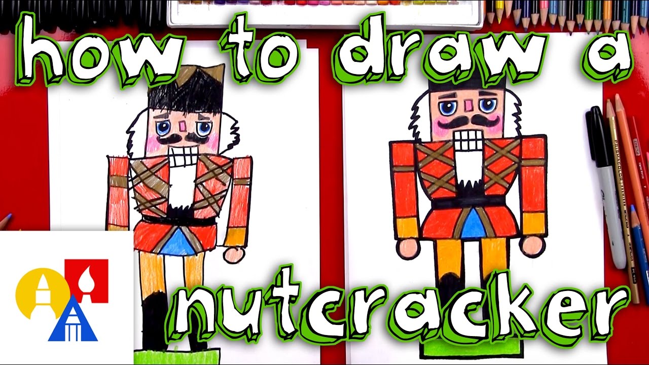 How to draw a christas nutcracker