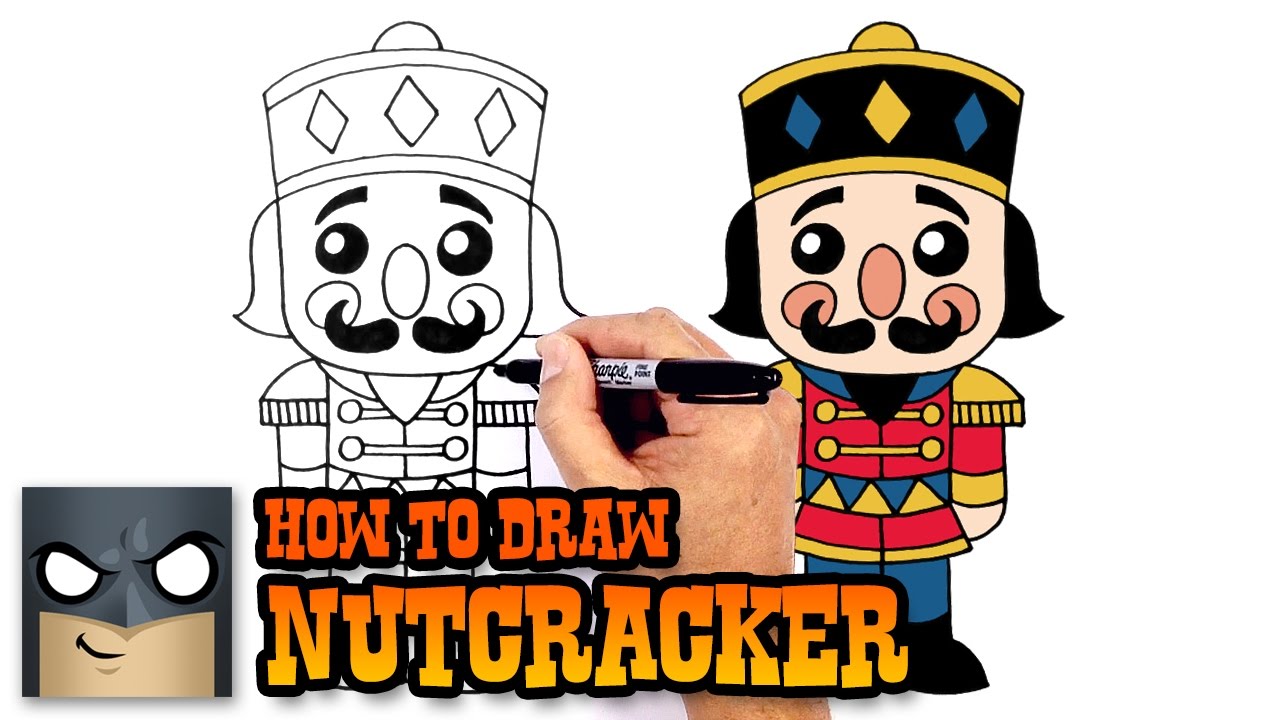 How to draw a nutcracker christas lesson
