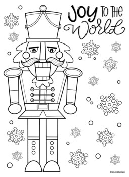 Nutcracker coloring pages tpt