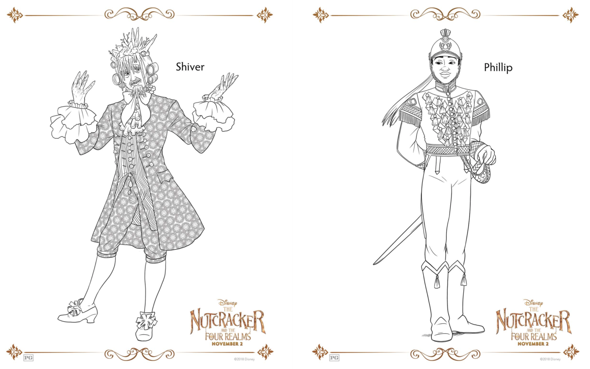 Disney nutcracker and the four realms coloring pages