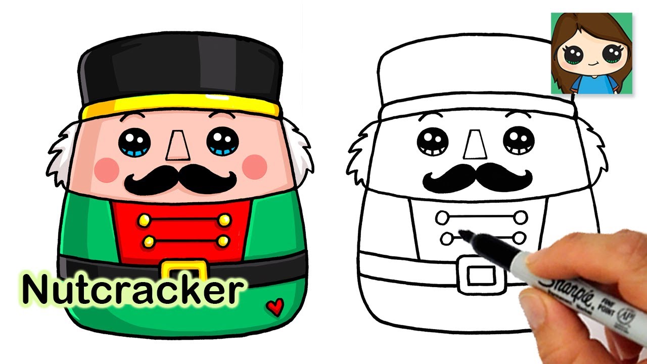 How to draw a nutcracker doll easy âï christmas holiday squishmallows