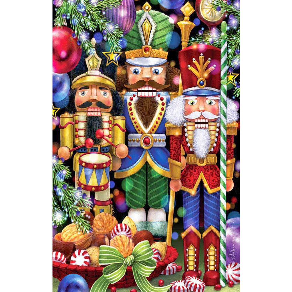 Cartoon nutcracker oil paint by numbers diy craft loring drawing home der