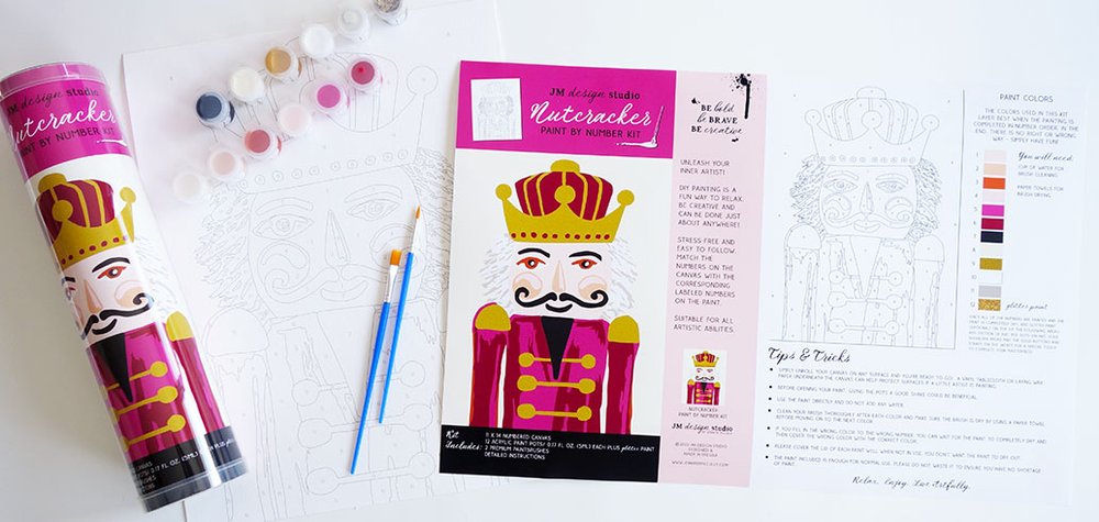 Jennifer mccully nutcrackers paint by number kits and home decor