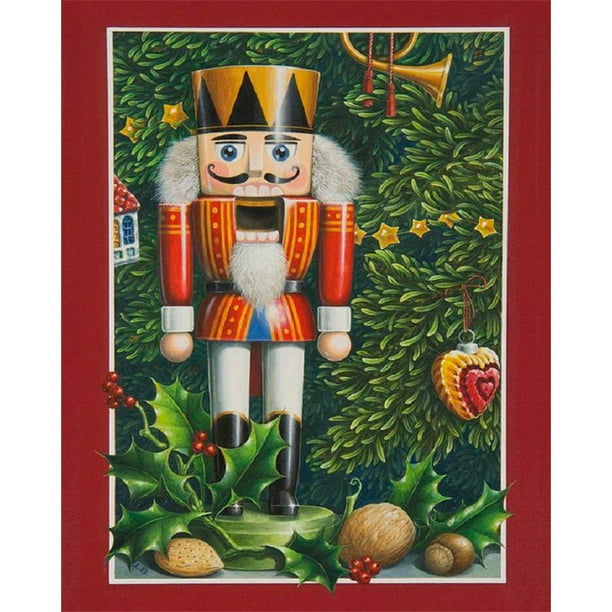 Nvas paint by numbers nutcracker hand painted drawing wall kit yhkh
