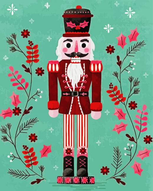 Aesthetic nutcracker illustration