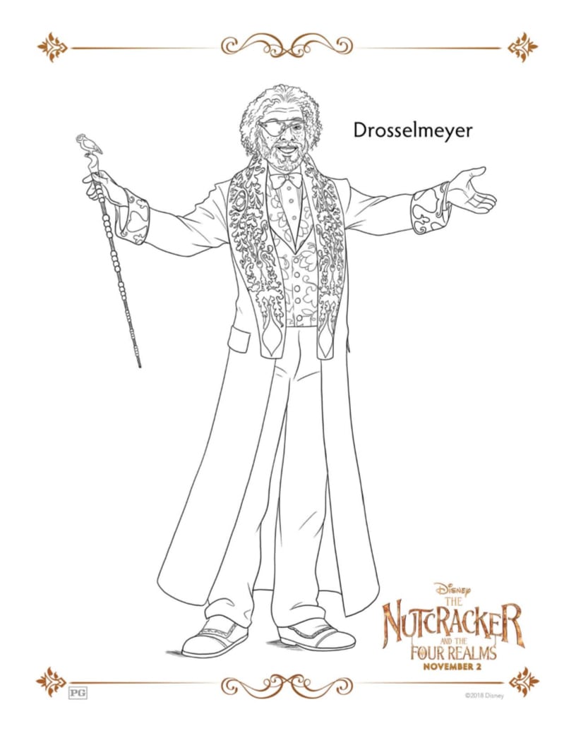 Drosselmeyer printable coloring page