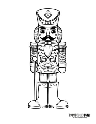 Toy nutcracker clipart soldiers for festive christmas craft coloring fun at
