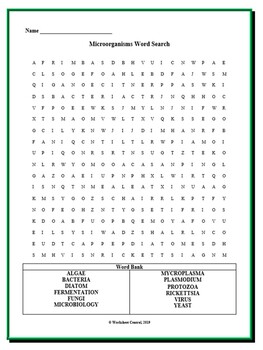 Nutrition word search w answer key by worksheet central tpt