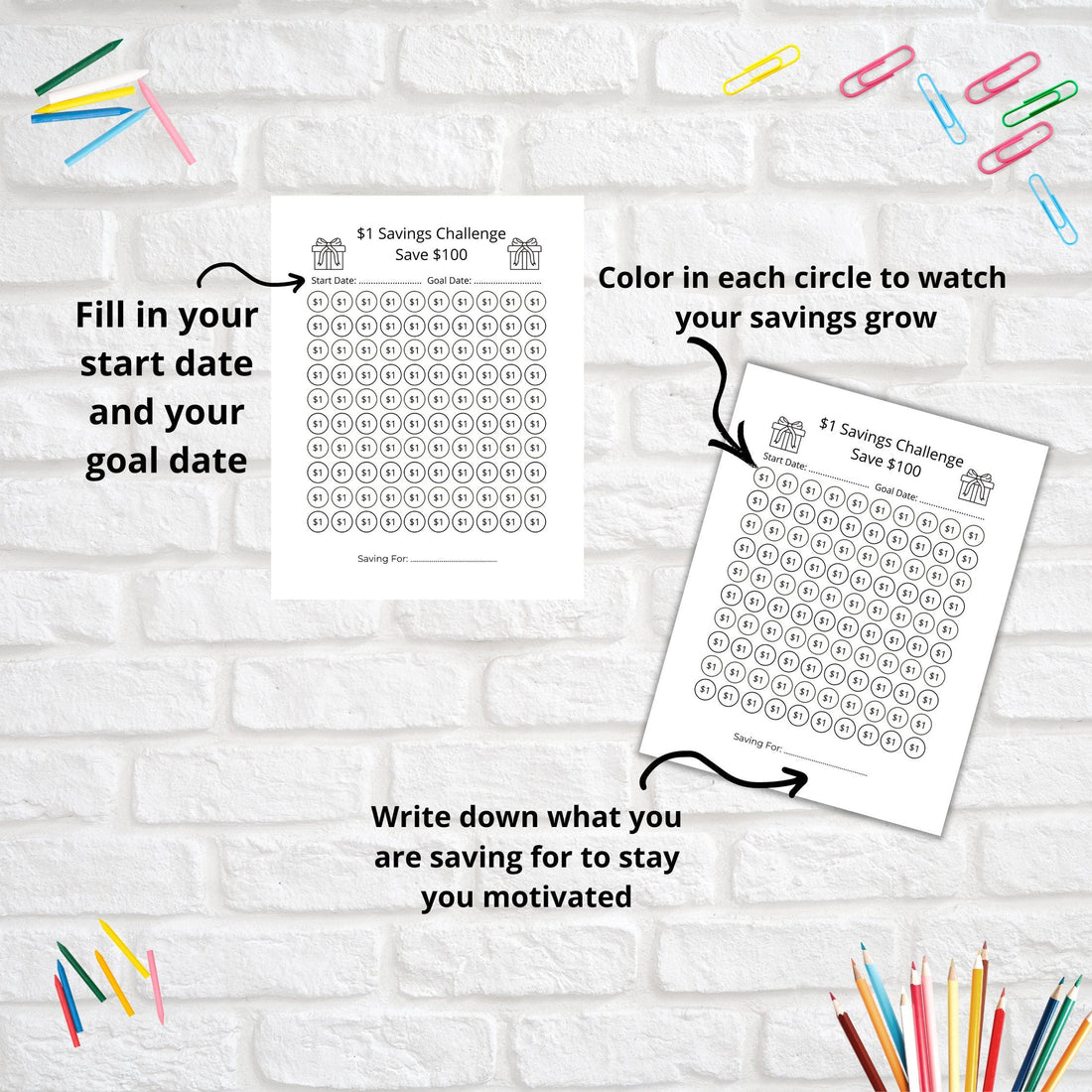 Save for days challenge â laura j lonie
