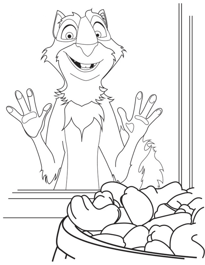 The nut job coloring pages printable for free download