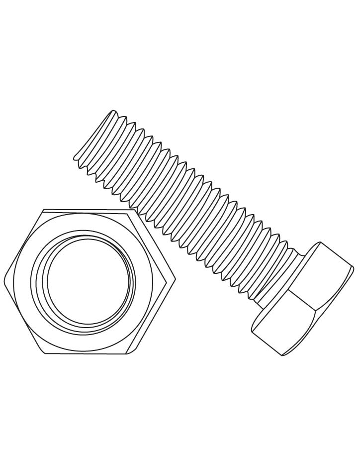 Bolt and nut coloring pages download free bolt and nut coloring pages for kids best coloring pages