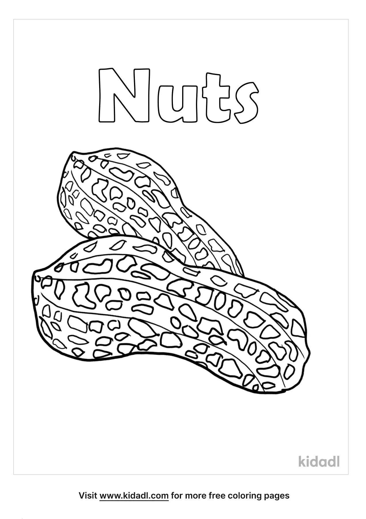 Free nuts coloring page coloring page printables