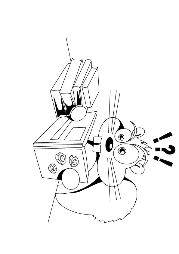 Squirrel going nuts coloring pages pictures