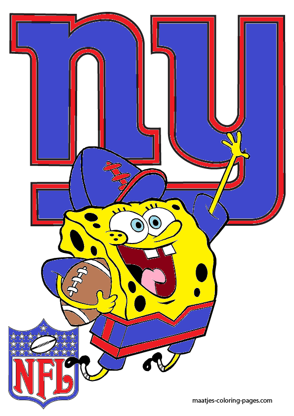Spongebob new york giants by bubbaking on