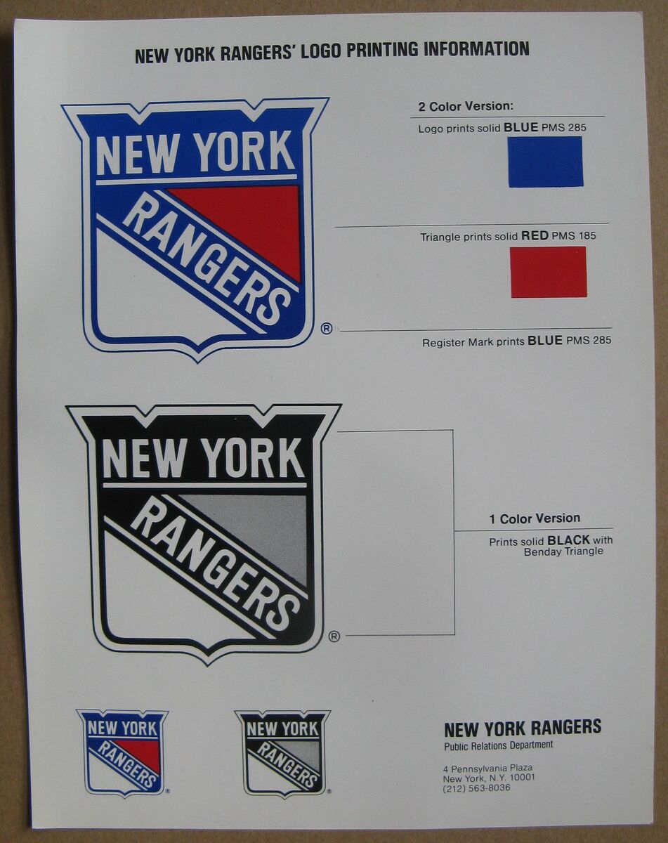 New york rangers logo sheet cir s
