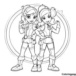 Rainbow rangers coloring pages printable for free download